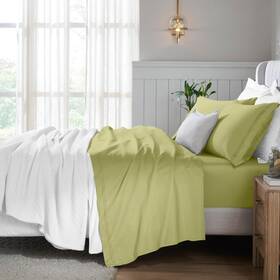 650flsh Superior Egyptian Cotton 4 Piece Sheet Set 650 Thread Count Modern Design