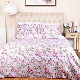 C300fqdc Superior 300-thread Count Cotton Duvet Cover Bed Set With Pillow Shams Durab