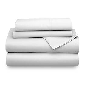 Supreme Elegance 903062027782 Cotton Blend Snow Sheet Set Queen Size 1200 Thread Count Ul