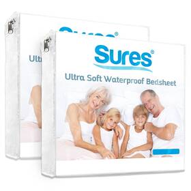 Lva1058twnxl Sures Waterproof Mattress Protector - Twin Xl Size Bedsheet Fitted Machine