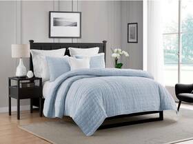 Swift Home 840970158543 Enzyme Washed Crinkle Quilt King