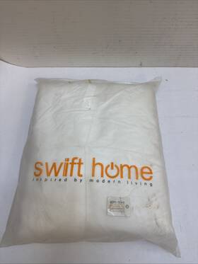 917719-wht-f-q Swift Home 3 Piece Premium Crinkle Microfiber Duvet Set White Full Queen