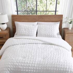 Luu-3cs-king-az-white Tahari Home - Comforter Set Lightweight Bedding With Matching Pillow Shams