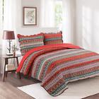 Tbs111 Favciuove Piece Striped Patchwork Quilt Sets Boho Style 750920981322