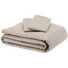 Tex-180418 Oversized Bedspread Coverlet Sets Embossed King Beige Floral