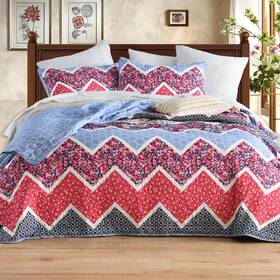 Texstead 716963139236 Twin Size Quilt Set - Comforter Floral Printed Bedding Sets Sof