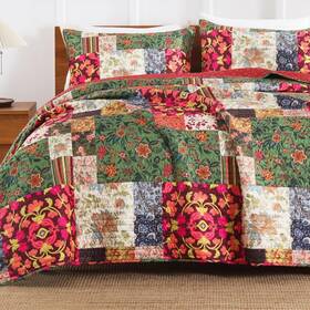 Texstead 725764818462 King Quilt Set For Bed - Patchwork Quilts Size Comforter Coverlet Bedsp