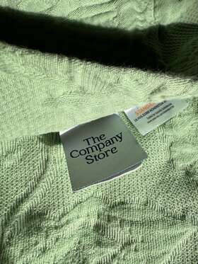 50170q The Company Store Putnam Cotton Coverlet King Size Green Thyme Color Ret 229