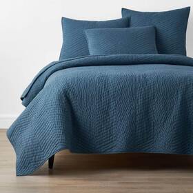 C3a3-k-pacific The Company Store Cotton Voile Pacific Solid King Quilt