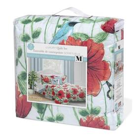 The Lakeside Collection 688466033680 F/q Botanix Quilt Set-f/q Set