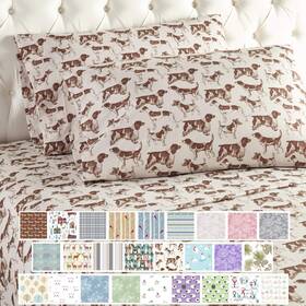 Thermee 718498956210 Micro Flannel Sheet Set Twin Dog Pack