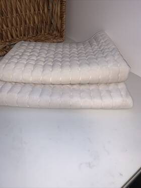 Threshold 191908618821 2 Standard Velvet Solid Quilt Shams -