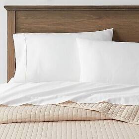 81786130 Threshold King Washed Cotton Sateen Quilt Khaki -