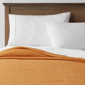 81786223 Threshold Full/queen Double Cloth Quilt Mustard -