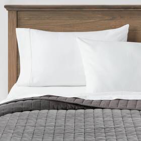 82253634 Threshold Quilt Velvet Channel Tufted Solid Year-round Oeko-tex Charcoal King
