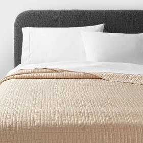 89209068 Threshold Quilt Lyocell Luxe Solid Lightweight Oeko-tex Khaki Full/queen