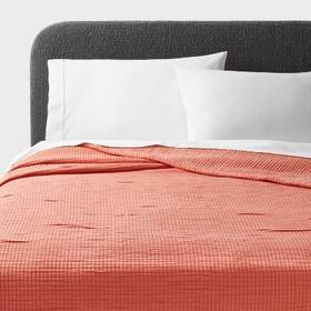 89209445 Threshold Full/queen Double Cloth Quilt Melon Pink -
