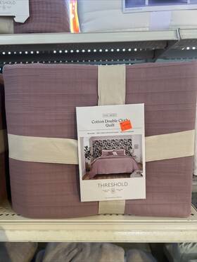 89209449 Threshold Full/queen Double Cloth Quilt Mauve -