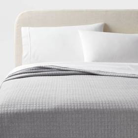 89210082 Threshold Full/queen Jersey Quilt Heather Gray -