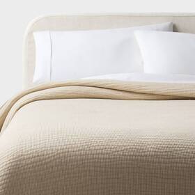 94816268 Threshold Full/queen Matelasse Gauze Quilt Natural -