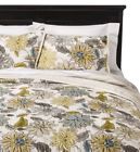 Threshold Dutchwax Floral Quilt Full Yellow Gray Aqua