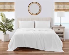 216398 Tommy Bahama - King Blanket Soft Cotton Bedding Coastal Inspired Es