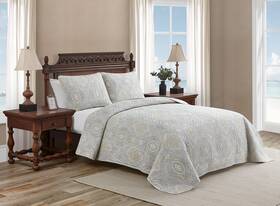 220123 Tommy Bahama - King Quilt Set Reversible Cotton Bedding With Matching Shams