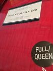 Tommy Hilfiger Monogram Queen Quilt Standard Shams Red New Cotton