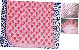 Bbb-26 Traditional Jaipur Exports Baby Pink Indian Block Print Fabric Quilt
