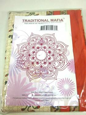 Traditional Mafia 700367700362 Lot Of 10 Mughal Collection Bed Sheet 2 Pillow Covers King Set