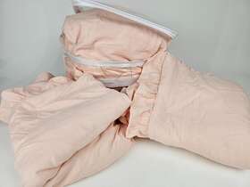 16t002850 Triangle Home Fashions Lush Decor Ruffle Skirt Blush Pink Chic Lightweight 3 Piece Bedspread Set King