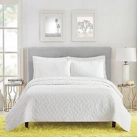 86214529 Trina Turk 3pc King Dream Weaver Coverlet Set White -