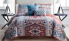 Try-5qt-fuqu-inblue Vcny Home Tory Reversible Quilt Set Piece Blue 735732169380