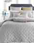 U1746 Finest Collection Leaf Coverlet King Silver Hotel