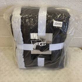 Ugg 008889221363 Terra Quilt Full/queen Bedroom Bedding Soft Reversible - Charcoal Grey