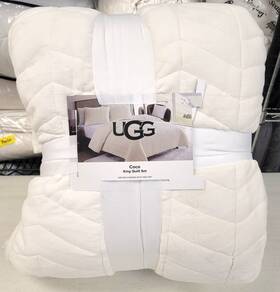 Ugg 008889274918 Coco 3-pc. Quilt Set King - Snow