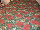 Unbranded Christmas Poinsettia Bedspread Coverlet