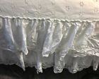 Unbranded Vintage Bed Cover Spread Eyelet Trim Layers For Single