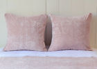 Undisclosed Hendrix Euro Shams With Satin Piping-pair In Heirloom Rose 805379314549