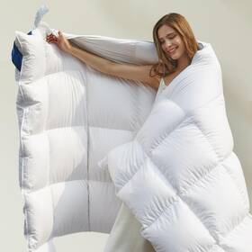 Ucfdc01-ovk2 Uniency Feather Down Comforter Oversized King Size 120x98 Inches All Season White Ex
