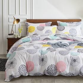 Uzbig38-t Uozzi Bedding 6 Pieces Comforter Sheet Set Twin Size Bed In A Bag - Colorful Dots Style S