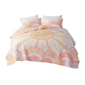 Uhk13-0186 Urban Habitat Kids Cotton Quilt Set 26 Inch Reversible Sunshine Yellow Soft 3-piece Uhk13-0186 Urban Habitat Kids Cotton Quilt Set 26 Inch Reversible Sunshine Yellow Soft 3-piece