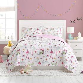 Urban Playground 041808967621 Pretty In Paris 2-piece Quilt Set - Twin