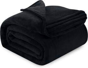Utopia Bedding 197703008133 Black Fleece Blanket California King 102x96 Inch