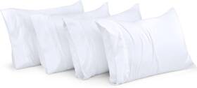 Utopia Bedding 810013783865 Queen Pillow Cases 4 Pack 20x30 Soft Brushed Microfiber Envelope Closure White