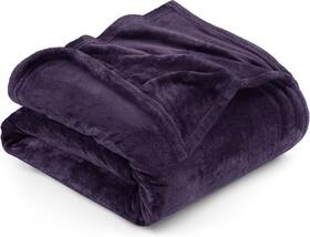 Utopia Bedding 840143501787 Fleece Blanket King Size Purple 90x102 Inch