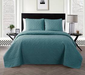 Vcny Home 735732186790 - Twin Size Quilt Lightweight Bedding Set With Matching Sham Dorm