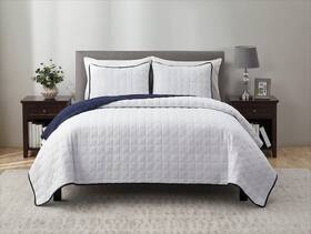 Vcny Home 735732238772 Perry Ellis Portfolio Hudson Collection Quilt Set - Soft And Lightweight Re