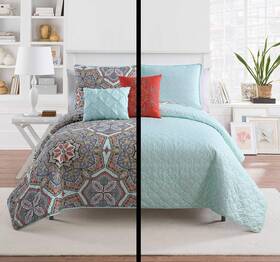 Vcny Home 735732272943 Yara Collection Quilt Set-ultra-soft Reversible Coverlet Bedding-lightwei