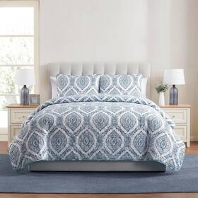 Vcny Home 735732331817 - King Quilt Set Pinsonic Bedding With Matching Pillow Shams Dorm